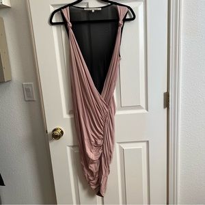 Rachel Roy Pink Sheer Back Dress